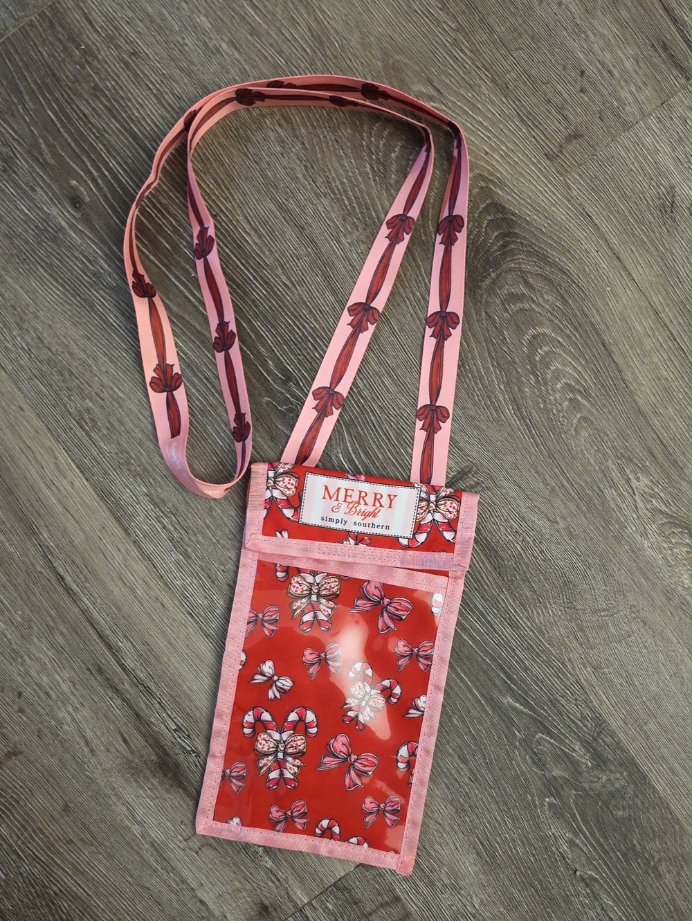 Simply Southern Holiday Lanyard ID Pouch